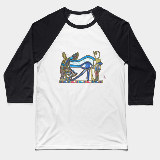 Eye of Horus Baseball T-Shirt by BeritValk